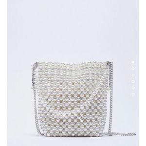 Zara Pearl mini bucket bag